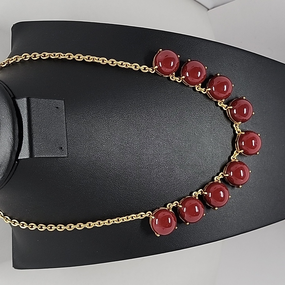 J. Crew Gold Tone Beaded Necklace